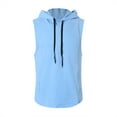 thumbnail image 3 of uikmnh Men Tank Tops Athletic Hooded Tank Top Lightweight Quick-Dry Fitness Running Training Sleeveless Shirt for Sports and Leisure Activities Size:M, 3 of 7