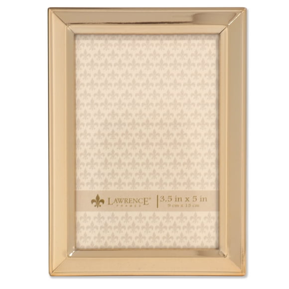 Lawrence Frames 3x5 Gold Metal Classic Bevel Picture Frame