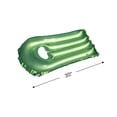 thumbnail image 5 of Swim Central 32746007 30 in. Inflatable Transparent with Metallic Silver Surf Rider Pool Float, Green, 5 of 9