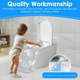 thumbnail image 2 of Dznils Potty Training Toilet Seat with Anti-Slip Ladder, Foldable & Adjustable Height, Toddler 12+ Months, Unisex, Gray, 2 of 16
