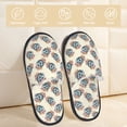 thumbnail image 2 of Balery 70s Disco Ball Pantuflas de Casa de Felpa Silenciosas con Diseño Estampado, Zapatillas Cómodas Antideslizantes de Algodón para Interior-Large, 2 of 8