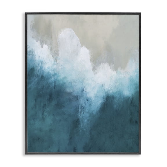 Stupell Industries Aerial Tide Abstraction Black Framed Giclee Art, design by Denise Brown