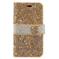 thumbnail image 4 of for 5.5" iPhone 8 + PLUS case iPhone 7 +PLUS Case Phone Case Hybrid Diamond Wallet Grip Texture Pouch Pocket Purse Screen Flip Cover Glowing Gold, 4 of 4