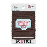 SCUNCI ELASTICS N/D BRN 14 PK