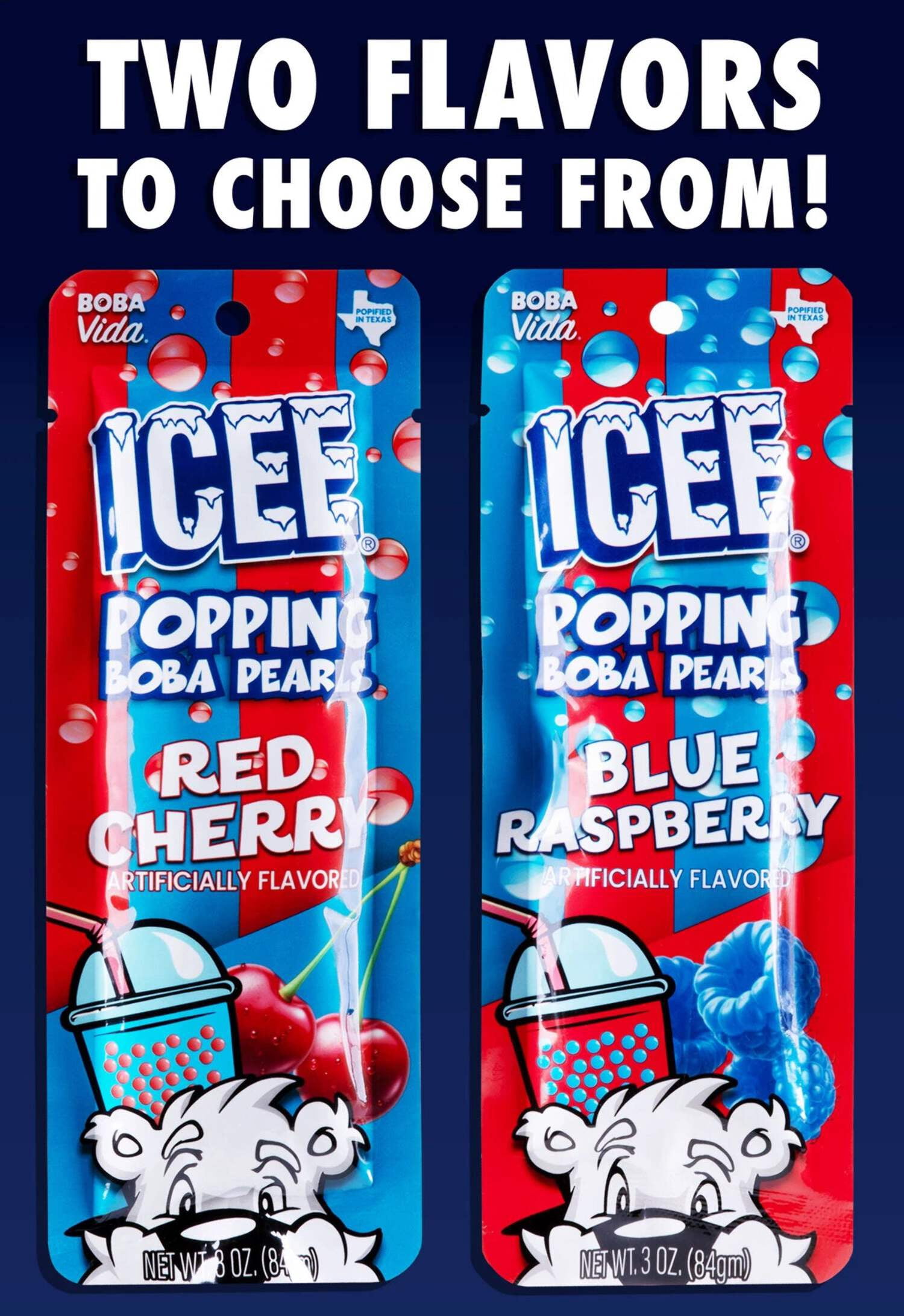 Icee Red Cherry Popping Boba Pearls 3 Oz 12 ct