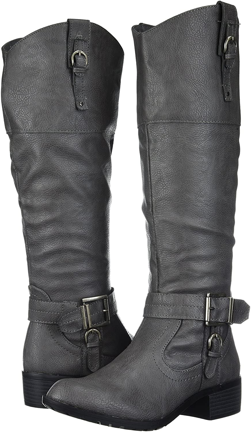 Available in Wide Calf Rampage Women's Ivelia Fashion Knee High Casual Riding Boot 