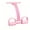 Pink pedal traction, variant on 8-Tube Resistance Bands with Handles & Foot Pedals, Adjustable Tension Fitness Equipment for Full-Body Workout, Legs Arms Abs Training, Pink