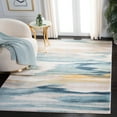 thumbnail image 2 of SAFAVIEH Skyler Ilija Abstract Area Rug, Beige/Navy, 5' x 5' Square, 2 of 11