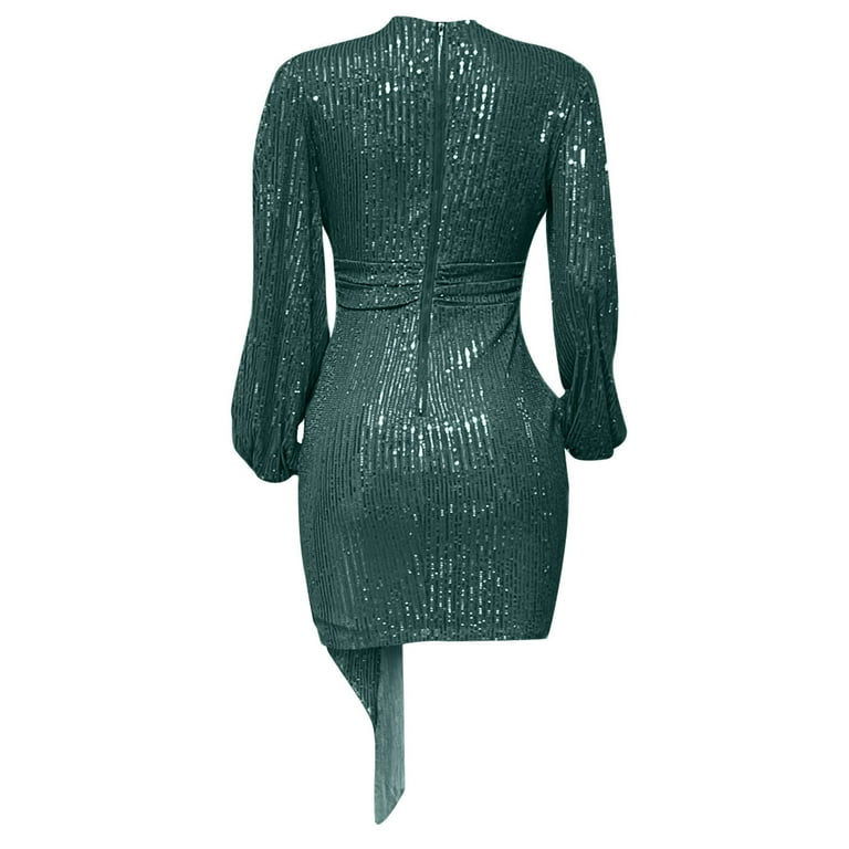 cfhntfmh Cocktail Dresses for Women V Neck Long Sleeve Sparkly Sequins Mini Dress Fashion Belted Party Prom Dress - Walmart.com cfhntfmh Cocktail Dresses for Women V Neck Long Sleeve Sparkly Sequins Mini Dress Fashion Belted Party Prom Dress - Walmart.com