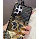 thumbnail image 5 of Funda compatible con iPhone de 16 a 6,1 pulgadas con purpurina de lujo, diseño de mariposa, plegable, con soporte, suave, con efecto espejo de policarbonato, antideslizante, para mujeres y niñas, 5 of 6