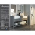 thumbnail image 2 of Ancerre Designs Hayley 60" Farmhouse Wood Bathroom Vanity Set in Sea Cloud Gray, 2 of 17