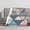 30inx40in/76x100cm, variant on Boho Vintage Mandala Triangle Patchwork Flannel Throw Blanket, Gradient Pink Teal Blue Ornate Floral Geometric Pattern Print Soft Cozy Lightweight Blanket for Sofa Couch Bed