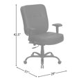 thumbnail image 3 of Scranton & Co Leather Office Chair in Black, 3 of 7