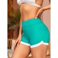 thumbnail image 3 of Charmo Women's High Waisted Sporty Swim Shorts Stretchy Board Shorts Boyleg Swim Trunks, 3 of 6