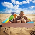 thumbnail image 5 of Kids Wooden Sandbox for 1-3 Year Olds | 47.25" Outdoor Sand Box with Storage & Fabric Bottom | Backyard Sandpit Play Equipment, 5 of 6