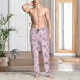 thumbnail image 4 of KLL Mens Pajama Pants for Men,Mens Lounge Pants,Funny Gifts for Men,Men's Pajama Bottoms-Butterfly, 4 of 5
