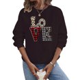 thumbnail image 6 of ICHUANYI Valentines Sweatshirt Women Oversized Love Heart Shirt Pullover Valentine's Long Sleeve Tops, 6 of 8