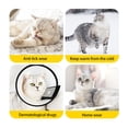 thumbnail image 4 of Leyeet Cat Recovery Collar, Soft Adjustable Cat Cone Alternative, Lightweight Waterproof Fasteners Collars for Cats Kittens Puppies, after Surgery Stop Licking and Daily Use (Neck Girt 5.5"-9.8"), 4 of 10