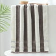thumbnail image 2 of Btomtd Striped Hand Towels Thick Soft and Absorbent Household Towel for Kitchen and Bathroom Classic Striped Towels for Daily Use - 29.13'x13.38', Coffee, 2 of 6