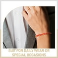 thumbnail image 3 of PAMINGONO Adjustable Waxed Polyester Cord Bracelets Water Resistant Easy Maintenance 6Pcs, 3 of 7