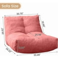 thumbnail image 2 of Hmlinktt Bean Bag Chair, Memory Foam Bean Bag Sofa for Living Room, Bedroom & Office, Ultra-Soft Floor Seating for Small Spaces, 2 of 8