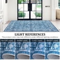 thumbnail image 6 of 6x9 Area Rugs for Living Room Machine Washable Vintage Oriental Rugs Low Pile Non-Slip Stain Resistant Non-Shedding Office Carpet (Blue), 6 of 9