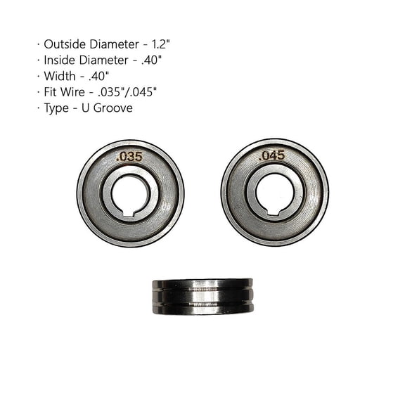 Dreamhall Mig Mag Welding Wire Feed Roller .023 .030 .035 .045 Knurled Vuk Groove for Steel Aluminum Flux Cored Wire Welding Machine,#11