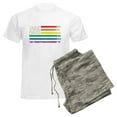 thumbnail image 6 of CafePress - Rainbow American Flag Pajamas - Men's Light Loose Fit Cotton Pajama Set, 6 of 7