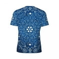 thumbnail image 6 of T Shirt For Men Blue Mandala Gym Beach Retro Bohemia Print Vintage Trending Tshirt For Men Pattern C, 6 of 7