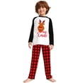 thumbnail image 4 of Matching Family Pajamas Sets Christmas PJ's Deer Print Top and Pants Bottom Sleepwear, 4 of 7