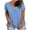 Light Blue, variant on Plus Size Tops for Women Dressy Casual Pleated V Neck T Shirts Summer Cotton Soft Tunic Blouse Flowy Loose Shirts Tees Hot Pink XXL