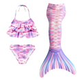 thumbnail image 3 of Swimsuit 3 Piece Bathing Suits Tail for Swimming Bikini Fish Tail Set Sport Summer Beach Swimwear for Little Girl 4-5 Years, 3 of 9