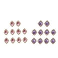 thumbnail image 1 of GUOOL 20x Round Crystal Rhinestone Diamante Flatback Buttons Embellishment Wedding DIY Pink Purple, 1 of 9