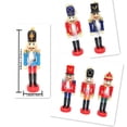 thumbnail image 2 of Decoraciones de Navidad de madera de los Nutcrackers Juego de 6 diseños variados de madera decoraciones de árbol Sunnimix cascanueces, 2 of 8
