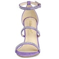 thumbnail image 2 of BLISSFUL STEP Women's Rhinestone Ankle Strap Heel Sandals, 2 of 5