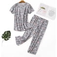thumbnail image 2 of Pyjamas Mignons pour Femmes Ensemble de Nuit Décontracté 2 Pcs, 2 of 4