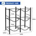 thumbnail image 2 of 5 Gallon Water Jug Holder, 3 Tier Water Jug Rack, Water Jug Stand for 5 Gal Water Bottle, Water Jug Stand, Heavy Duty Water Gallon Holder for 6 Bottles with Lifter and 5 Gallon Water Jug Cap, 2 of 6