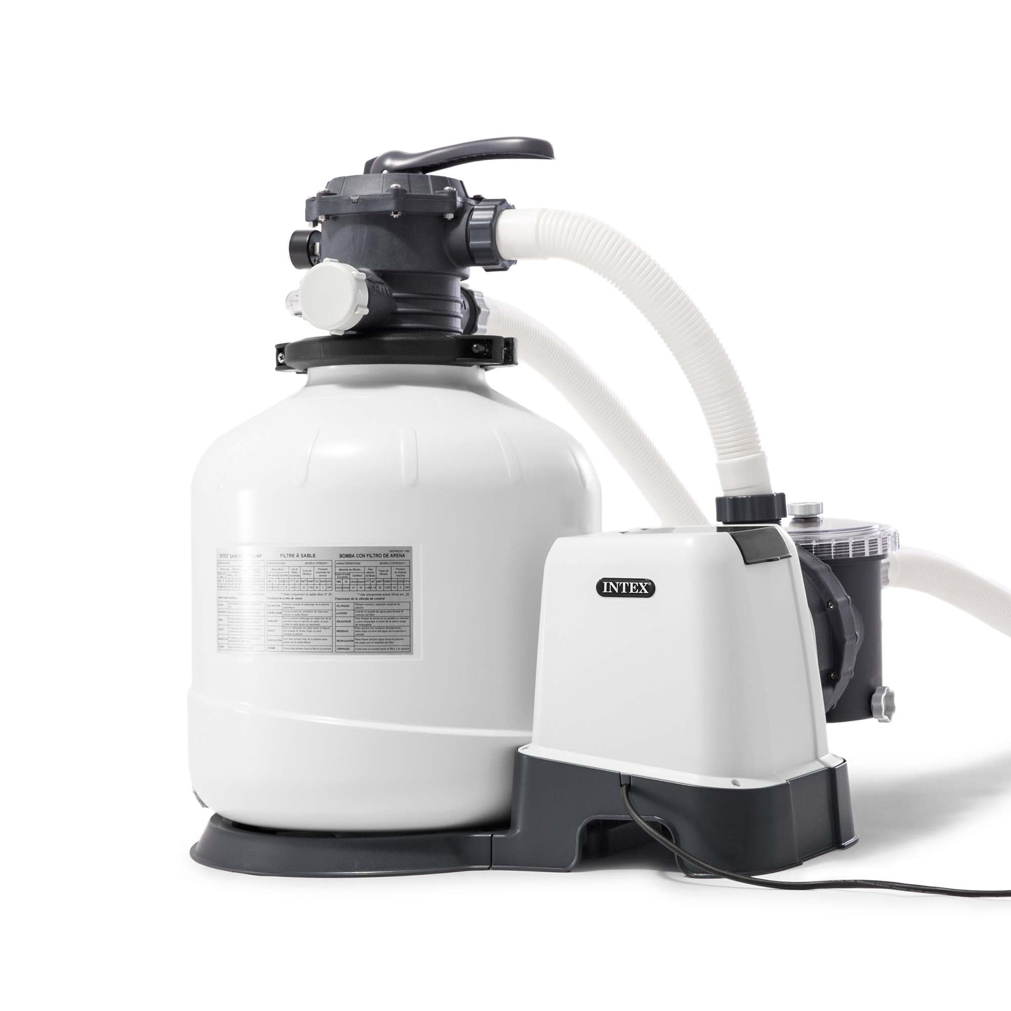 Intex 26651EG 3,000 GPH Above Ground Pool Sand Filter Pump with Auto Timer