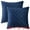 Navy Blue, variant on Unique Bargains Velvet Decorative Pillow Covers Geometric Textured Cushion Covers 2 Pcs Beige 12" x 20"