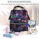 thumbnail image 5 of Fotbe Glowing Chameleon Fantasy Art Mochila Maternidad - Lona de Sarga Impermeable, Mochila de Pañales de Gran Capacidad con Múltiples Bolsillos y Correas Ajustables, 5 of 6