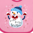 thumbnail image 4 of Inktastic Holiday Snowman Boys or Girls Baby Bib, 4 of 4