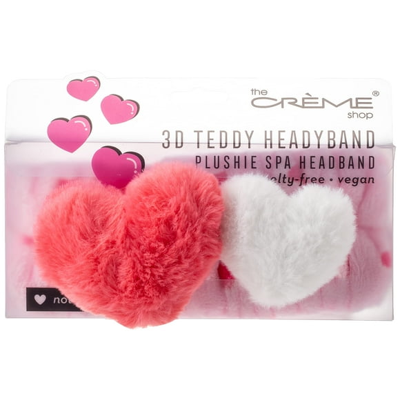 The Creme Shop Diadema de peluche 3D Teddy Headyband Plushie Spa "Not Your Baby" Sin crueldad y vegana