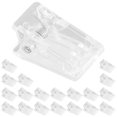 thumbnail image 2 of 20pcs Transparent Spring Clips Clear Self-Adhesive Wall Clips Small Sticky Clips Spring Photo Clips, 2 of 2