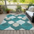thumbnail image 6 of Addison Rugs Chantille Indoor/Outdoor Transitional Mid-century Modern Teal Washable Rectangle Rug, 8' x 10', 6 of 6