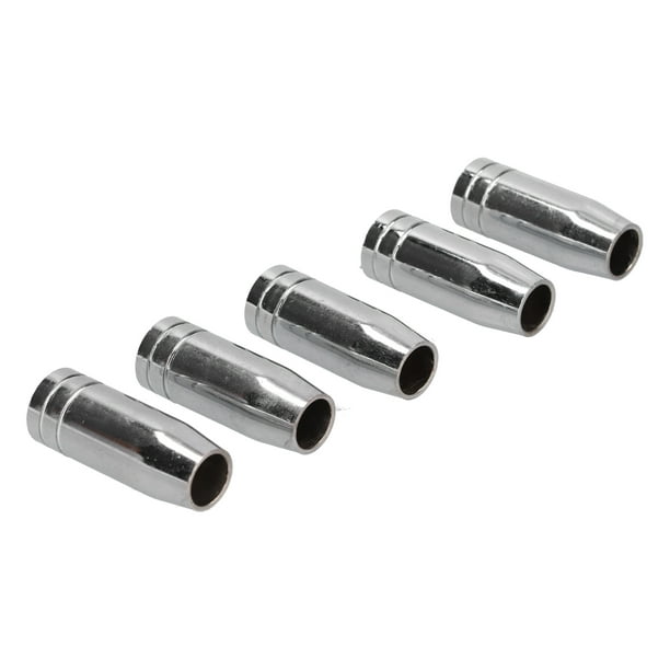Boquilla de pistola de soldar, 5 piezas Boquilla de pistola de soldar Boquilla de gas Antorcha de soldadura Boquilla de gas confiable y duradera