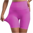 thumbnail image 2 of EINCcm High Waist Biker Shorts for Women with Hidden Pocket Yoga Elastic Workout Gym Bike Shorts, 2 of 4