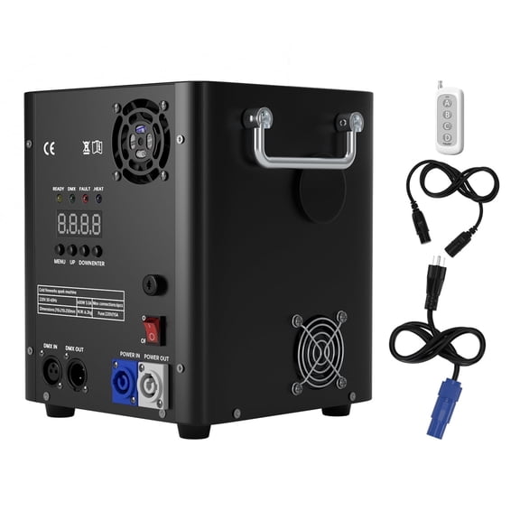 VIPQV 1Pc 700W Large Cold Spark Machine Firework Machine with Remote DMX 5-13FT Adjustable for Wedding Halloween Stage DJ Event Party Valentine's Day