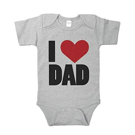 

7 ate 9 Apparel Baby Boy s Novelty Father s Day Onepiece Grey