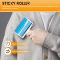 thumbnail image 4 of Quitapelusas, Ropa Lavable, Rodillo Adhesivo para el Cabello, Rodillo Adhesivo PortáTil Reutilizable para Quitar el Pelo de Mascotas, Azul, 4 of 9