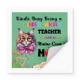 thumbnail image 2 of Kinda Busy Being Kindergarten Teacher and Maine Coon Mom Vinyl Sticker Cat Lover Kitten Owner Gifts Waterproof Decal Art Decor - 02005, 2 of 5